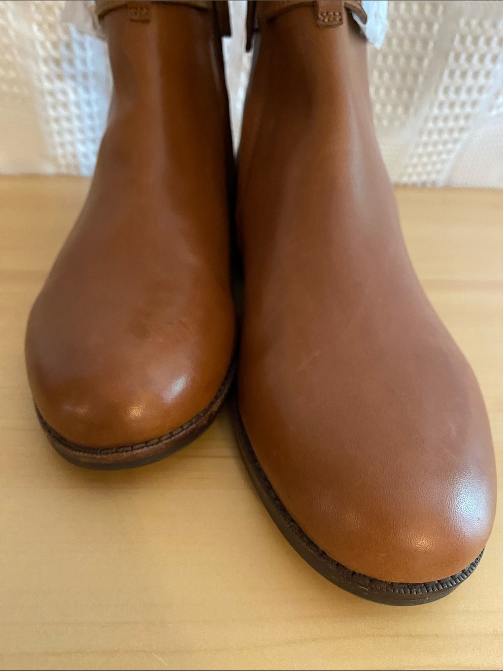 Lauren Ralph Lauren LRL Briele Leather Bootie Ankle Boots size 9 9B brown - Picture 7 of 9